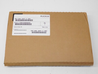 New Ruckus E40G-QSFP-C-0501 Brocade 40G QSFP+ Passive Direct Attach Copper Cable