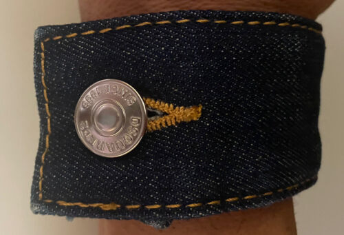 dsquared2 bracciale Jeans 25 Cm Uomo/Donna Originale Nuovo - Foto 1 di 4