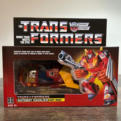 Hasbro Transformers G1 Heroic Autobot Cavalier Hot Rod Reissue Walmart  Exclusive 630509685608|