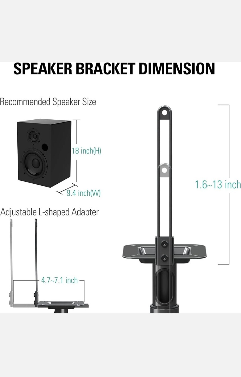 Satellite Small Bookshelf Speakers Adjustable Speaker Stands