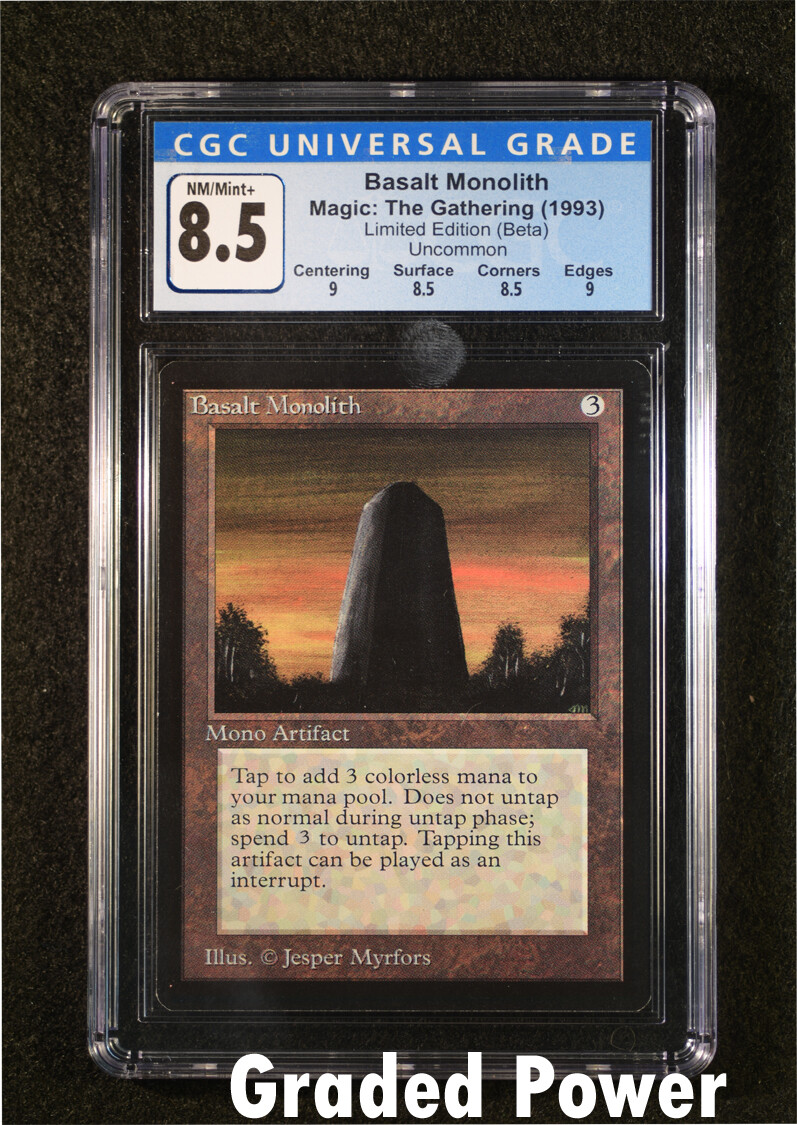MTG Beta Basalt Monolith CGC 8.5 Magic the Gathering (4087) C1
