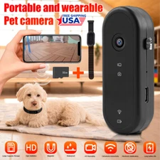1080p Cat Dog Pet Collar Monitor Camera Sports Video Recorder Mini Body Camera