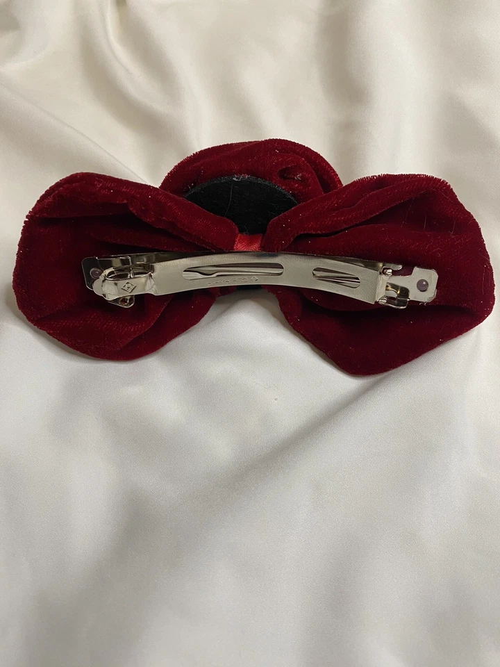 Flower Red Rose Hair Clip for Brides Wedding Bridal Hair Piece Accessories Prom - Image 3 of 3