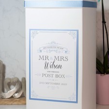 Personalised Elegance Wedding Card Post Box