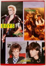 DEAD OR ALIVE PETE BURNS BILLY IDOL 1984 CLIPPING JAPAN MAGAZINE IR 6J