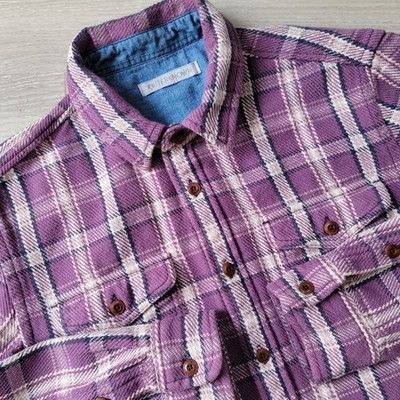 Outerknown Blanket Shirt Mens M Organic Cotton Twill Flannel Button Up Overshirt