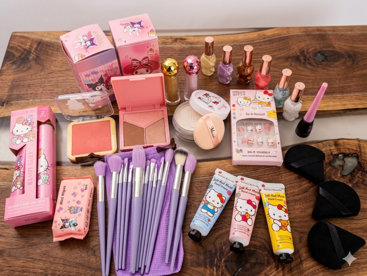 Hello Kitty Sanrio Makeup Beauty Bundle