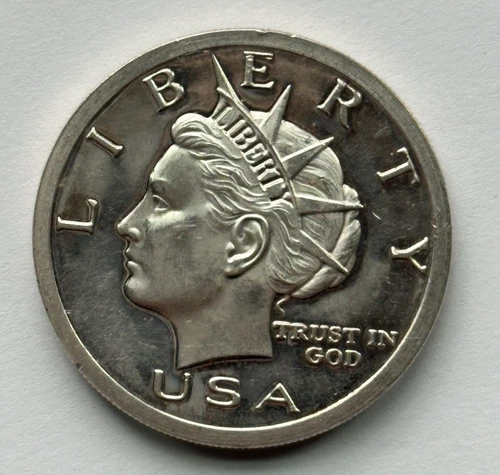 2003 NORFED $10 Liberty Wide Rim - 1 Troy Ounce .999 Fine Silver Small E