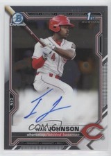 2021 Bowman Chrome Prospects Auto Ivan Johnson #CPA-IJ Auto 0d9j