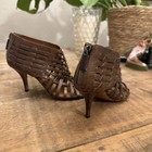 Authentic Givenchy Woven Brown Leather Heel Sandals Size 36 6.5US GORGEOUS  — photo 1