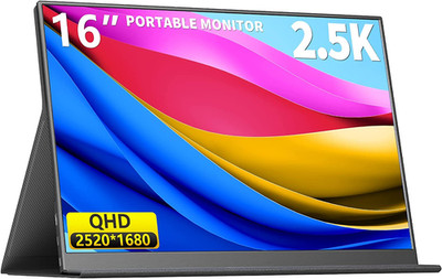 15.6'' 1080P FHD Wired Portable Monitor - Ideal Second Screen for Work & Play