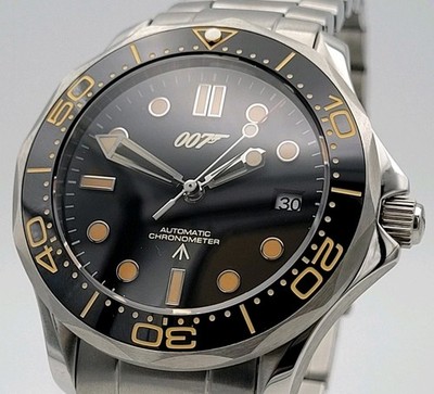 Ltd Ed James Bond Automatic Diver 'No Time To Die' Watch Seiko TMI NH35