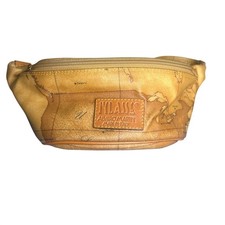 Marsupio Alviero Martini 1A Classe Geo Map marsupio cintura in vita marrone Made in Italy