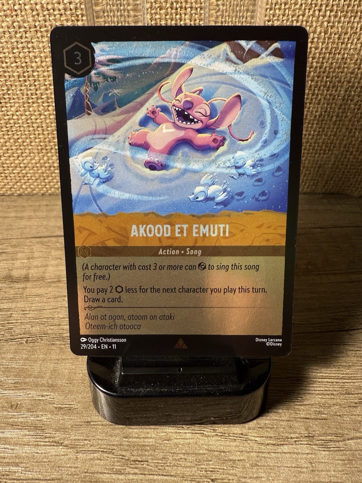Lorcana WinterSpell - Akood Et Emuti - Rare Cold Foil 29/204 NM/M+!