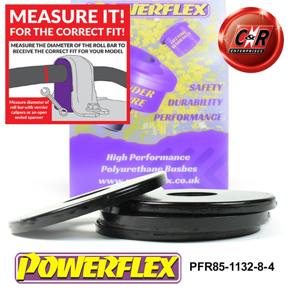 PFR85-1132-8-4 Powerflex Road Rear Spring Pad 8mm Set of 4