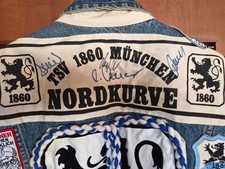 TSV 1860 Fan-Kutte / 4x Autogramm Cerny Baier / Seltene Patches