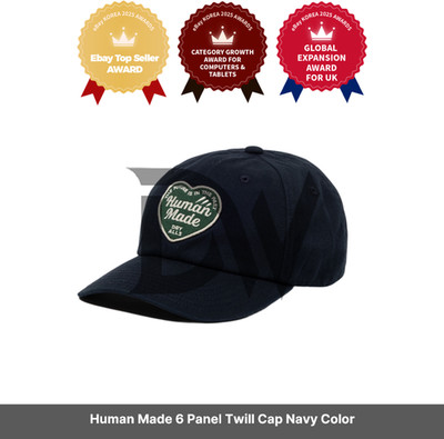 Human Made 6 Panel Twill Cap Navy Color / Express / Original
