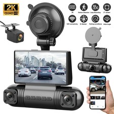 3" 2K 360  HD Dash Cam 4 Channel Driving Recorder Car Front Rear Camera G-Sensor