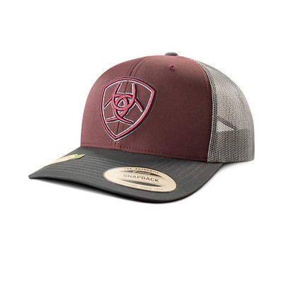 Ariat Two Tone Shield Burgundy - Hats Cap - A300091909