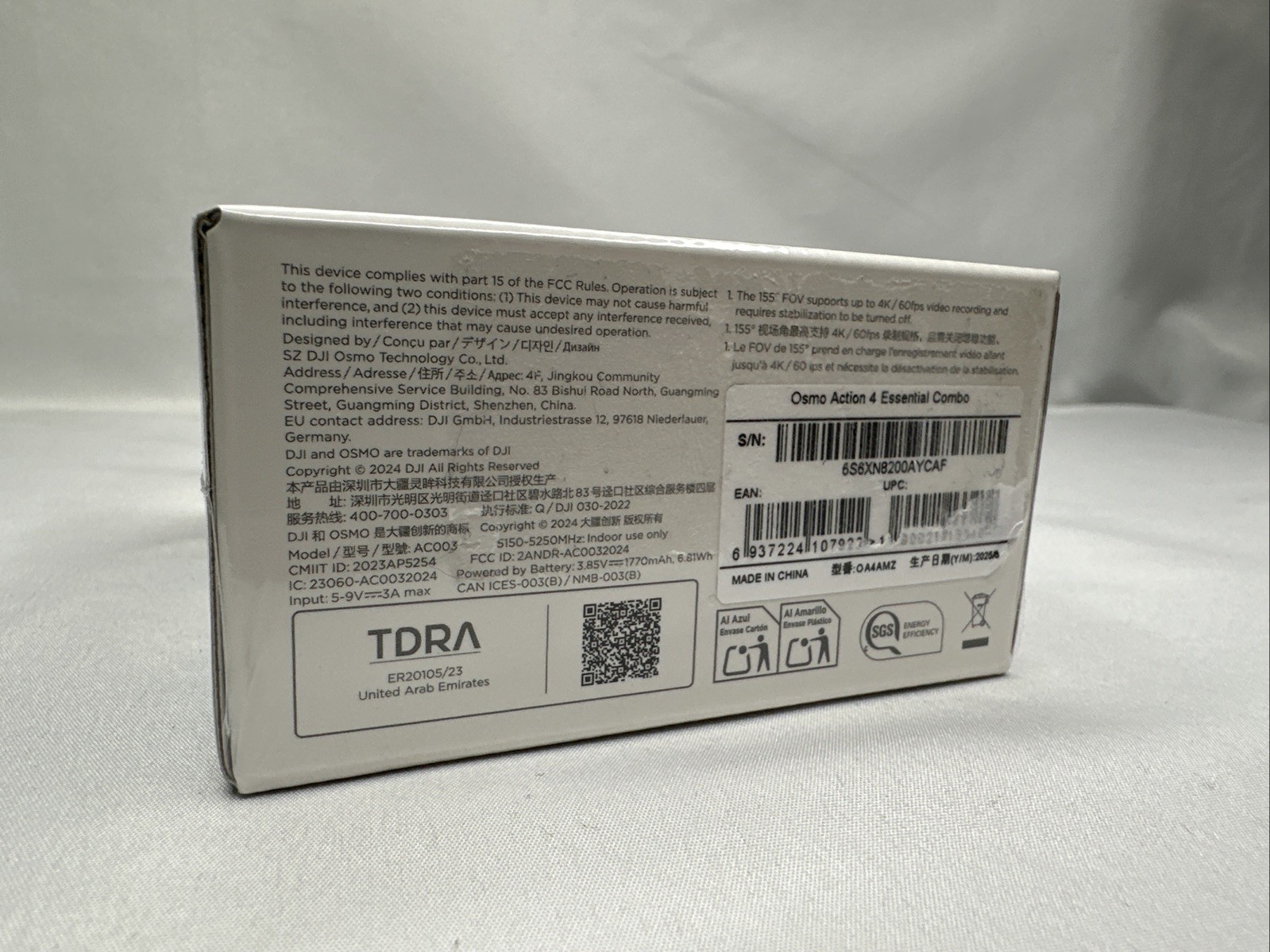 DJI Osmo Action 4 Essential Combo Camera 4K 120fps - NEW SEALED!