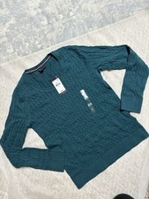 Tommy Hilfiger Women  s Cotton Sweater S New 59