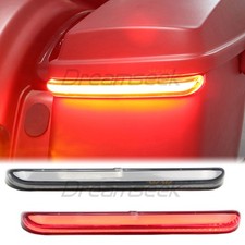 LED Hinten Tracer Satteltasche Licht für Harley Road King FLHR FLHT 2014+ Rauch