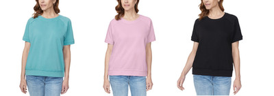 Buffalo Women's Short Sleeve French Terry Top