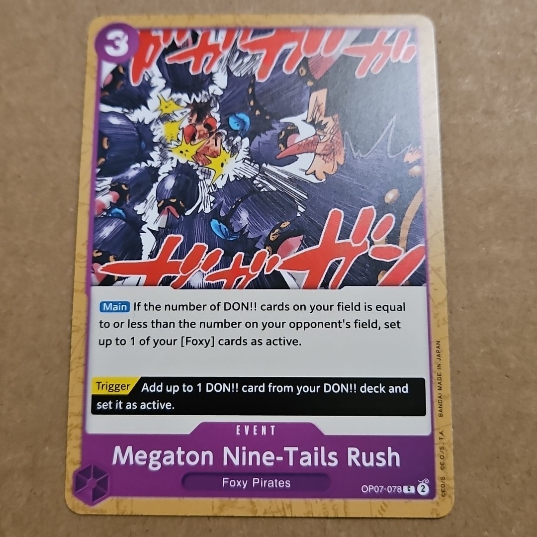 Megaton Nine-Tails Rush (OP07-078/201) OP07 500 Years in the Future NM TCG CCG