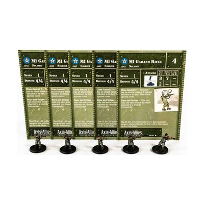 WotC Axis & Allies 1939-1945 M1 Garand Rifle (1939-1945) (C) x5 NM