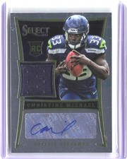 2013 Panini Select Christine Michael Rookie Jersey Autographs #166 #/499
