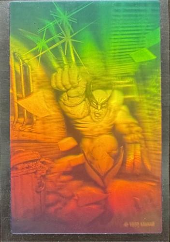 1996 Marvel Phantagrams 3-D Hologram Sticker Wolverine Test Print Sample