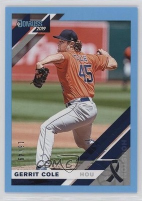 2019 Panini Donruss Father's Day Ribbon 16/49 Gerrit Cole #162 r9d