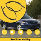 2 Black Rubber Roof Trim Molding For Toyota Camry?07 08 09 10 11 Car Accessories