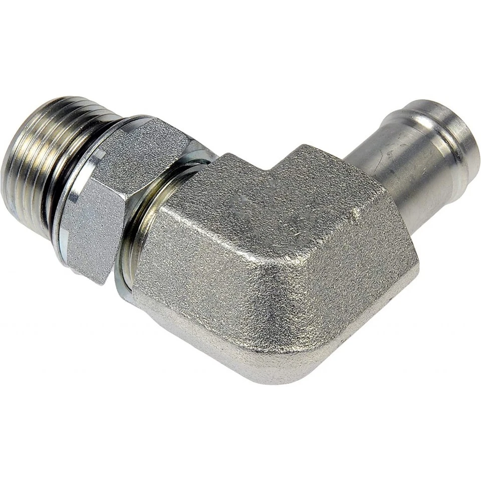 Conector de manguera de dirección asistida de acero para GMC T6500/T7500 2004-2009; goma plateada Foto 3 de 4