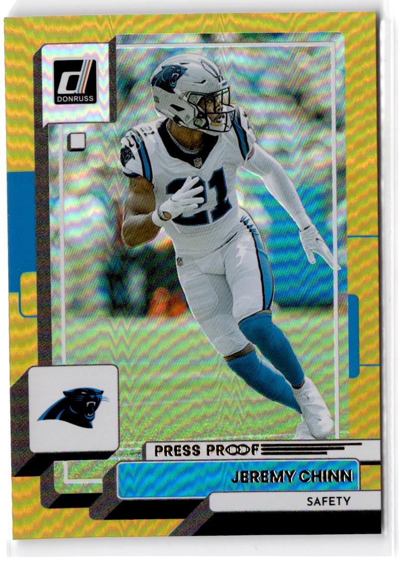 2022 Donruss Jeremy Chinn #241 Premium Press Proof Carolina Panthers