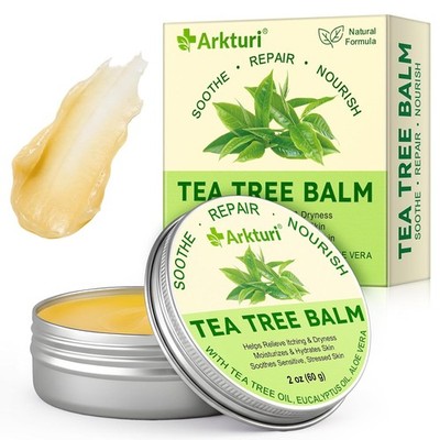 Tea Tree Oil Balm Antifungal Cream Itch Relief Skin Salve Ointment 73 characters
