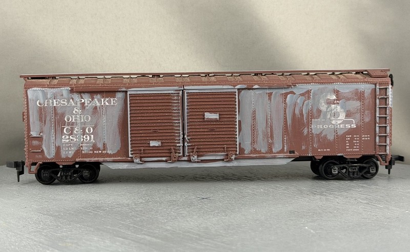 Athearn - Chesapeake & Ohio - 50' D/D Box Car + Wgt # 28391