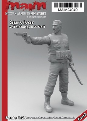 Survivor with Shotgun and colt / 1:24