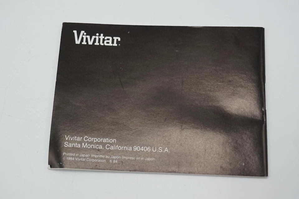 Vivitar Macro Camera Lens 75-300mm f4.5-f/5.6 Instructions Manual - Image 3 of 4