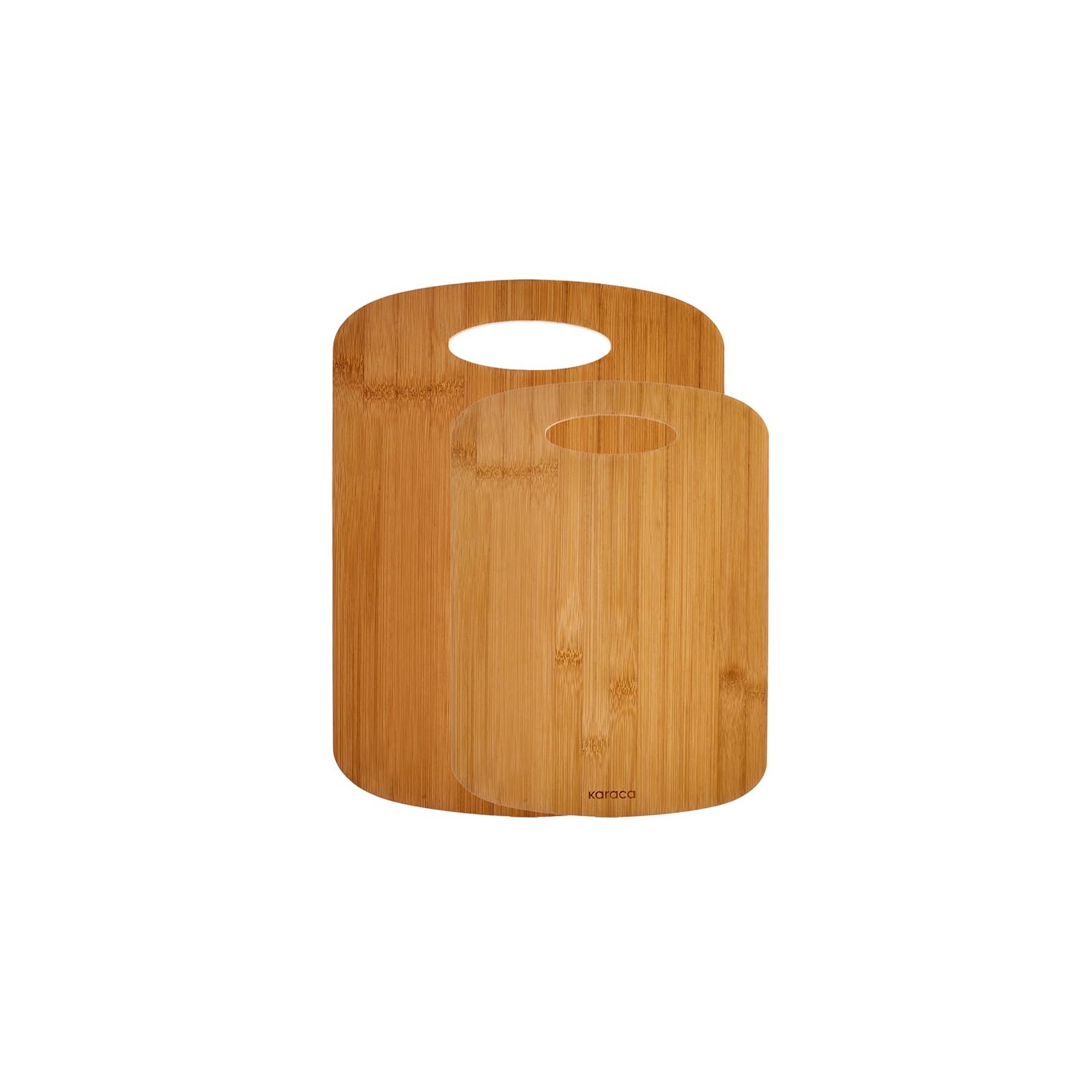 B&Q - Defne 2 Piece Bamboo Chopping BoardWood - Image 2