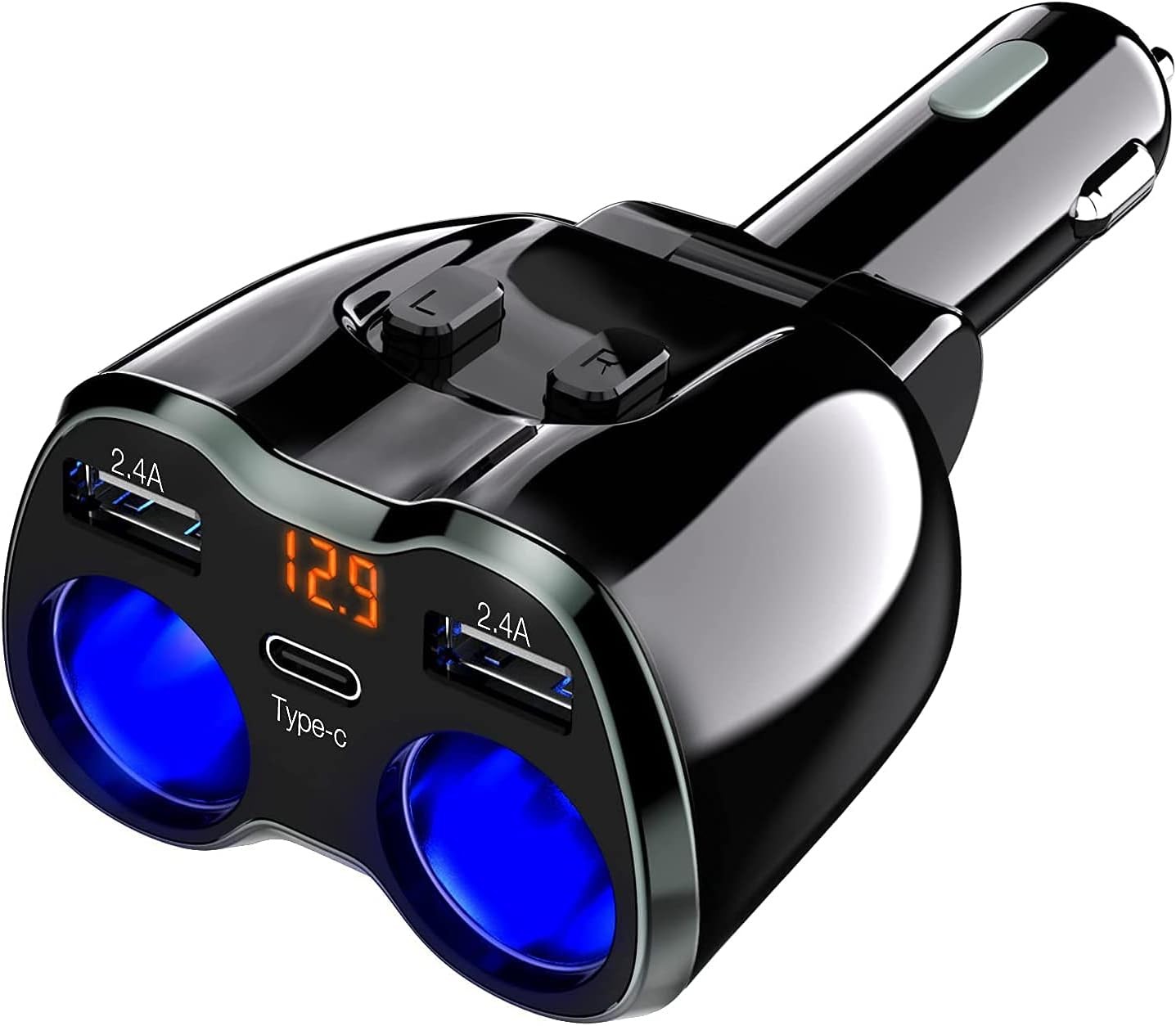 Splitter 12/24v Black