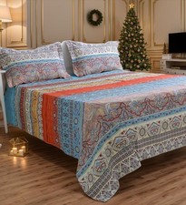 Brand Cotton Bed Sheet Set Boho Fitted Sheet 4Pcs-Twin