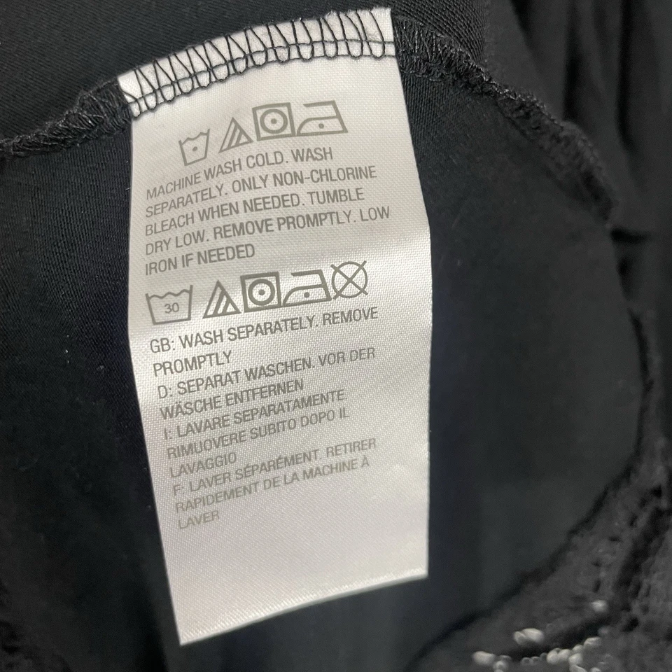 ЛОГОТИП Lori Goldstein туника Топ женщин плюс 2 X черный длинным рукавом эластичной - Изображение 3 из 4