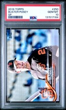 2018 TOPPS SP #250 BUSTER POSEY PSA 10