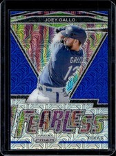 2021 Panini Prizm Joey Gallo Fearless Blue Mojo #/199 Rangers