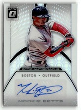 2016 Donruss Optic MOOKIE BETTS AUTO AUTOGRAPH Holo Prizm Red Sox DODGERS