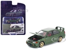 MITSUBISHI LANCER EVO IV RHD GREEN 1/64 DIECAST MODEL BY POP RACE PR64-PRE022
