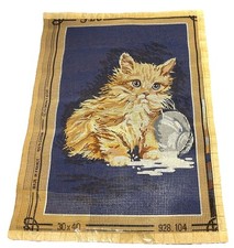Royal Paris Golden PERSIAN CAT Needlepoint Canvas 12x16 SEG Coloris Conseilles