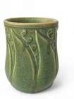 Rookwood Pottery 1926 Arts & Crafts Snapdragon Vase #1681 Matte Green 4.25”