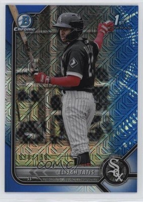 2022 Bowman Chrome Prospects Mega Box Blue Mojo Refractor /150 Elijah Tatis 08rz